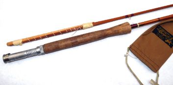 ROD: Sharpe`s of Aberdeen for Farlow 10` 2 piece spliced joint trout fly rod, line rate 7,