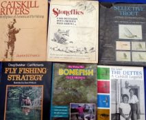 Six USA Fly Fishing Books – Leiser, E – "The Detts, A Catskill Legend" signed by 4 family members