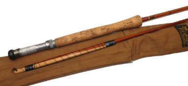 ROD: Sharpe`s of Aberdeen 10` 2 piece spliced joint trout fly rod for Farlow, line rate 7,