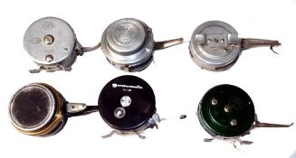 REELS: (6) Collection of 6 USA vintage automatic fly reels incl. Southbend Oreno 1130, The Utica