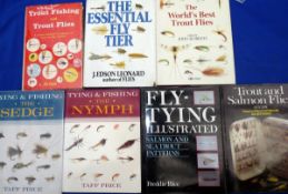 Seven Classic Fly Tying Books – authors, Leonard, Quick, 2 x Price, Rice, Roberts and Chance. (7)