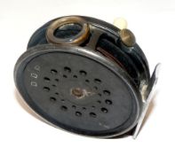 REEL: Hardy Perfect 3 1/8" alloy trout fly reel, early Duplicated Mk2 model, straight line logo,