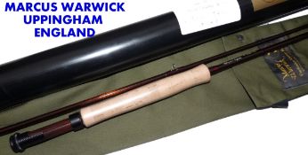 ROD: Marcus Warwick The Legend 10` 2 piece IMX carbon trout fly rod, line rate 7, brown blank