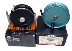 REELS: (2) Pair of Youngs alloy trout fly reels, as new condition with makers original boxes, scarce