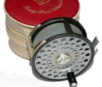 REEL: Hardy The Zenith wide drum alloy fly reel, heavy U shaped line guide, rim tension adjuster,