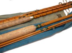 RODS: (2) Pair of Scottish split cane salmon fly rods, an Alex Martin of Glasgow 12` 3 piece with