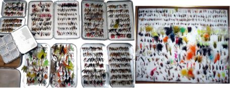 ACCESSORIES: Collection of 7 Wheatley & Perrine alloy fly boxes, large and small, most with a good