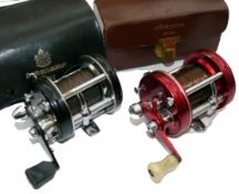 REELS: (2) Abu Ambassadeur 6000 C multiplier reel, black grooved end plates, single black handle,