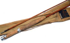 ROD: Hardy "The CC de France" 8` 2 piece Palakona trout fly rod, No.E50787, agate butt/tip guides,