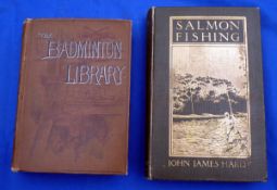 Hardy, John James – "Salmon Fishing" 1st ed, green cloth binding with gilt, foxing throughout and