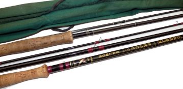 RODS: (2) Bruce & Walker "The Bruce Salmon" 13` 3 piece carbon trout fly rod, fine condition, line