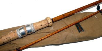 ROD: B James & Son England Richard Walker Mk1V carp rod in fine condition, 10` 2 piece, red agate