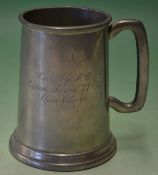 1977/78 Coventry Rugby Football Club pewter tankard - inscribed to the front “Coventry F C -Captains