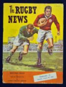 Rare 1950 British Lions v Australia rugby programme – 1st Test Match played on the 19th August at