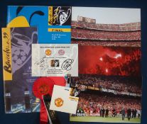 1999 Manchester United Champions League Final signed collection to incl VIP Itinerary signed by both