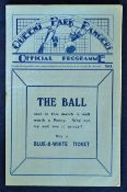 1928/9 Football Programme Queens Park Rangers v Watford 6th October, overall VG