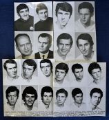 1970 Mexico World Cup Romania Team Headshots on four sheets with official accreditation to the