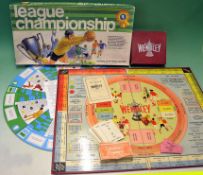 Interesting Wembley Football Board Game with original board and box needing a little attention,