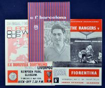 Collection of European Cup Finals Football Programmes to incl 1960 Barcelona v Birmingham City (