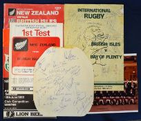 1983 British and Irish Lions rugby tour to New Zealand programmes et al - to include all 4x