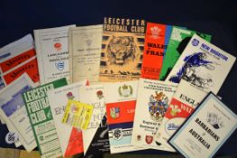 21x various rugby programmes from the 1950s onwards -to include Internationals, Centenaries, Trials,