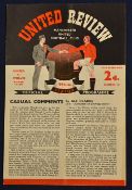 Scarce 1954/55 Manchester United v Wolverhampton Wanderers Football Programme 23 February 1955 No.