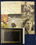 Autograph album of Wolverhampton Wanderers containing player signatures of the 1950s Wolves