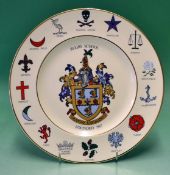 Webb Ellis/Rugby School commemorative bone china plate – produced to commemorate William Webb