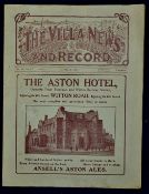 1923/24 Aston Villa v Huddersfield Town Football Programme dated 30 April 1924 at Villa Park,