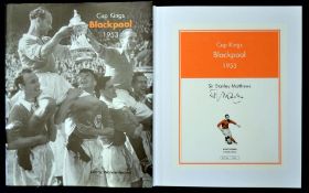 Signed ‘Cup Kings Blackpool 1953’ Book by Gerry Wolstenholme, signed by Stanley Matthews, 676/