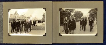 1955 Tour of USSR (Moscow) by Wolverhampton Wanderers an album of photographs of the team visiting