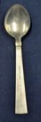 Manchester United Continental tour of 1957 to Denmark Silver Presentation Spoon (by Georg Jensen) to