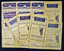 1940s/1950s Manchester City Football Programmes homes collection: 1948/49 Stoke, Blackpool,
