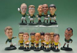 Collection of Corinthian South African and Australian rugby figures - to include 7x South African
