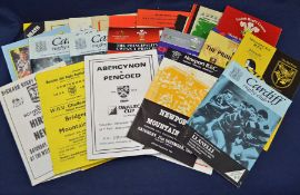 Collection of Welsh Cup Rugby Programmes from 1970s Onward and 1950s Onwards Welsh Seven’s Rugby