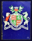 Scarce 1959 British Lions v Manawatu-Horowhenua rugby programme – played on 11th August at