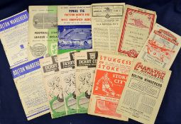 1950s Selection of Football Programmes including 1954 FA Cup Final, 1954 Football League v League of