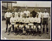 1923Bolton Wanderes FA Cup Winners Football Press Photograph of the team in Black and white, the