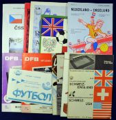 England International Football Programmes all Away Matches in Europe 1960s onwards including v