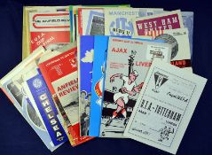 British Clubs in Europe Football Programmes a good collection mainly 1950s to 1970s including