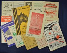 1950s Leicester City Away Match Programmes 1955/6 including v Port Vale, v Liverpool & v Swansea