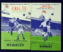 1950s FA Cup Final Football Programmes 1950 Arsenal v Liverpool & 1951 Blackpool v Newcastle United,