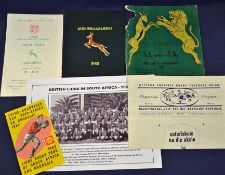 1962 British Lions rugby tour to South Africa collection - to include the rare South African