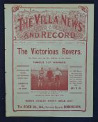 1908 Aston Villa v Stockport County Football Programme FAC dated 11/01/1908 vol II No70, Villa won