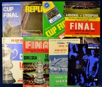 Selection of Signed FA Cup Finals Football Programmes incl Aston Villa v Manchester Utd 1957
