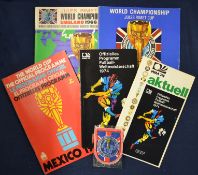 World Cup Football Programmes including 1966 Final and Tournament Guide, 1970 programme and both