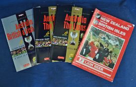 4x various British Lions Test Match rugby programmes – to incl v New Zealand ’83 4th test played