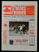 Scarce 1971/72 Glasgow Rangers ECWC football programme (away) - v Rennes overall G