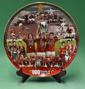 Danbury Mint Manchester United 100 Years at the Top Plate 12 Inch Plate featuring team line up