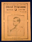 1936 Tottenham Hotspur v Huddersfield Town Football Programme dated 25/01/36 FAC 4th round, with